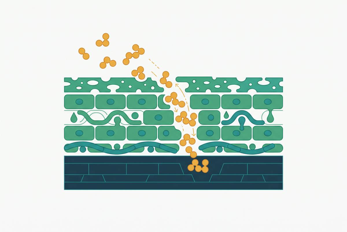 Cover illustration for “Mucosal Absorption Barriers for Peptide Biologics”