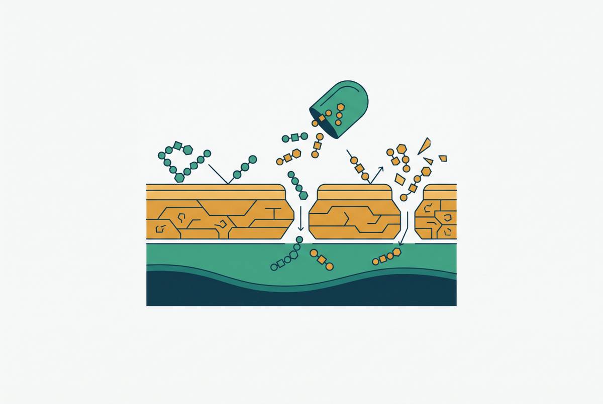 Cover illustration for “Transdermal Peptide Delivery Research and Current Limits”