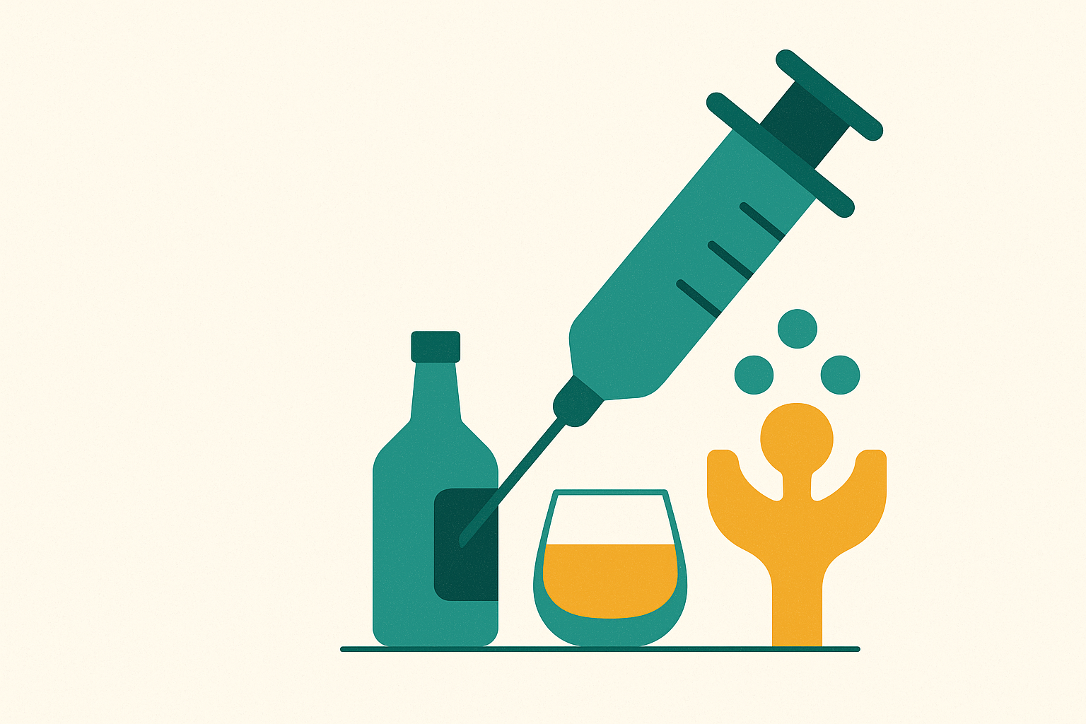 Cover illustration for “GLP-1 Receptor Agonists in Alcohol Use Disorder”
