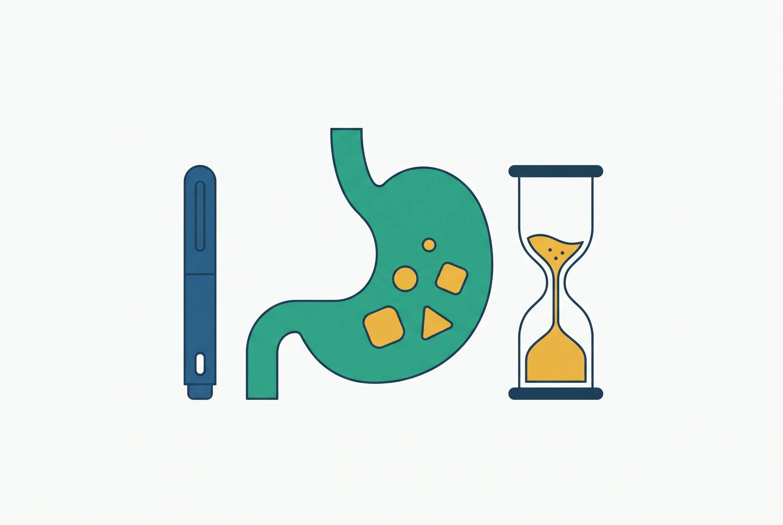 Cover illustration for “Gastroparesis Risk With GLP-1 Agonist Use”