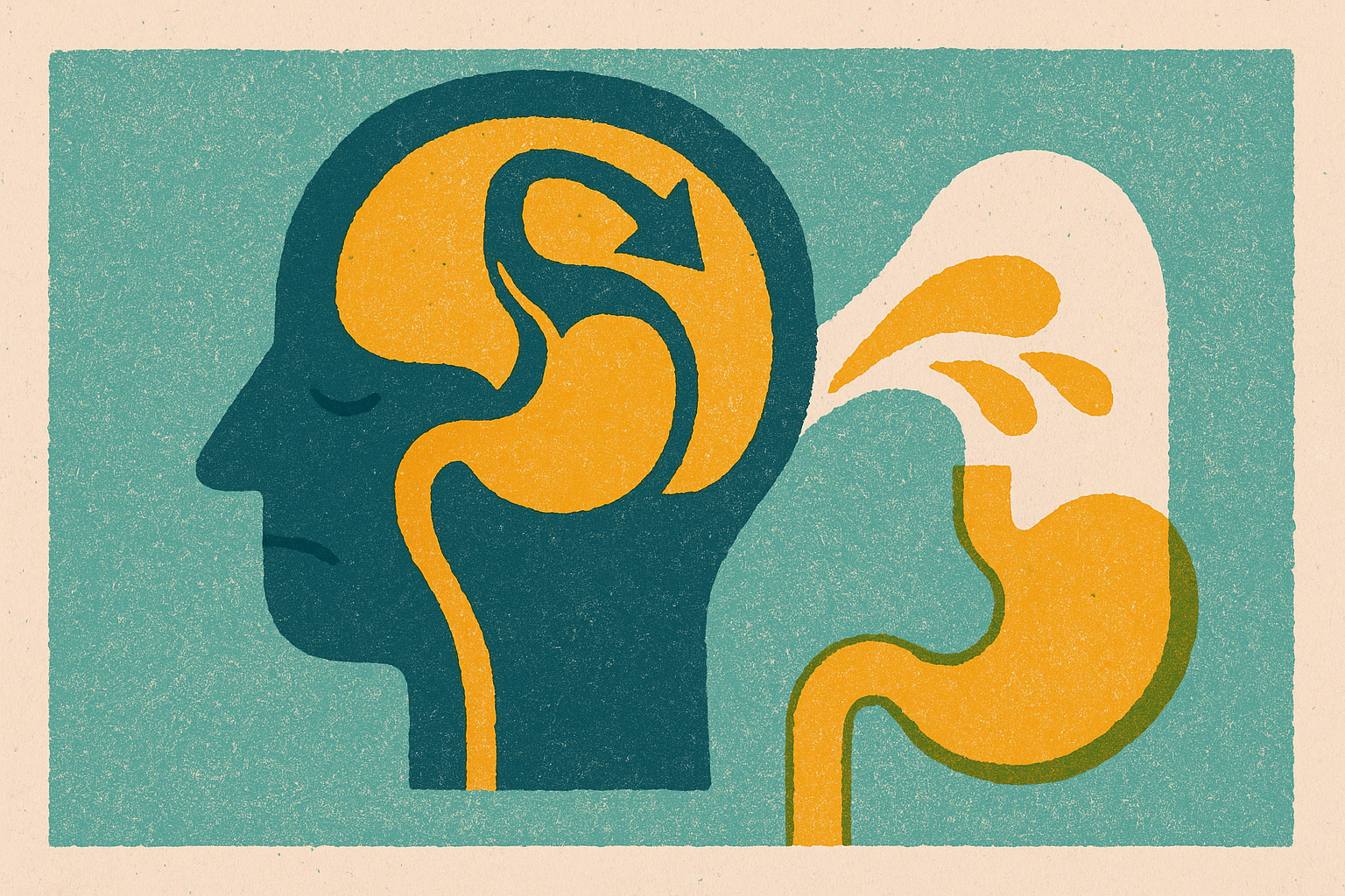 Cover illustration for “Mechanisms Behind GLP-1 Nausea and Vomiting”