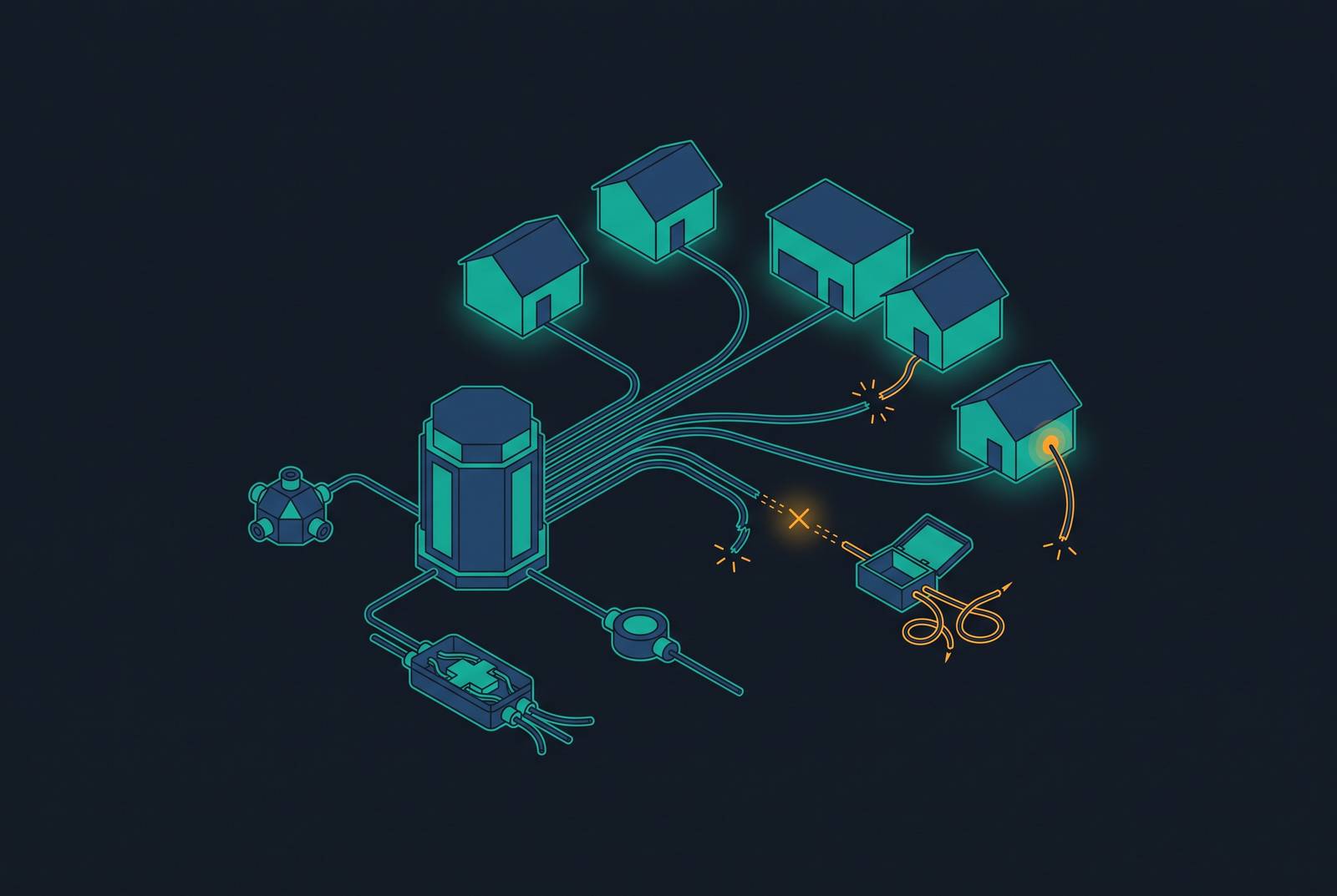 Cover illustration for “FTTH Service Delivery Gaps That Generic OSS Platforms Cannot Close”