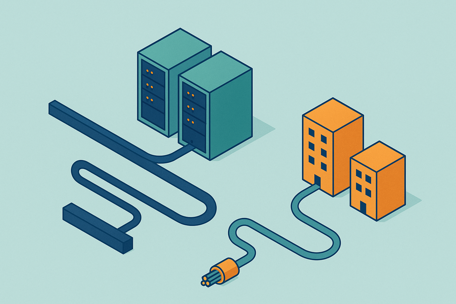 Cover illustration for “Dark Fiber vs Lit Fiber for Service Providers”