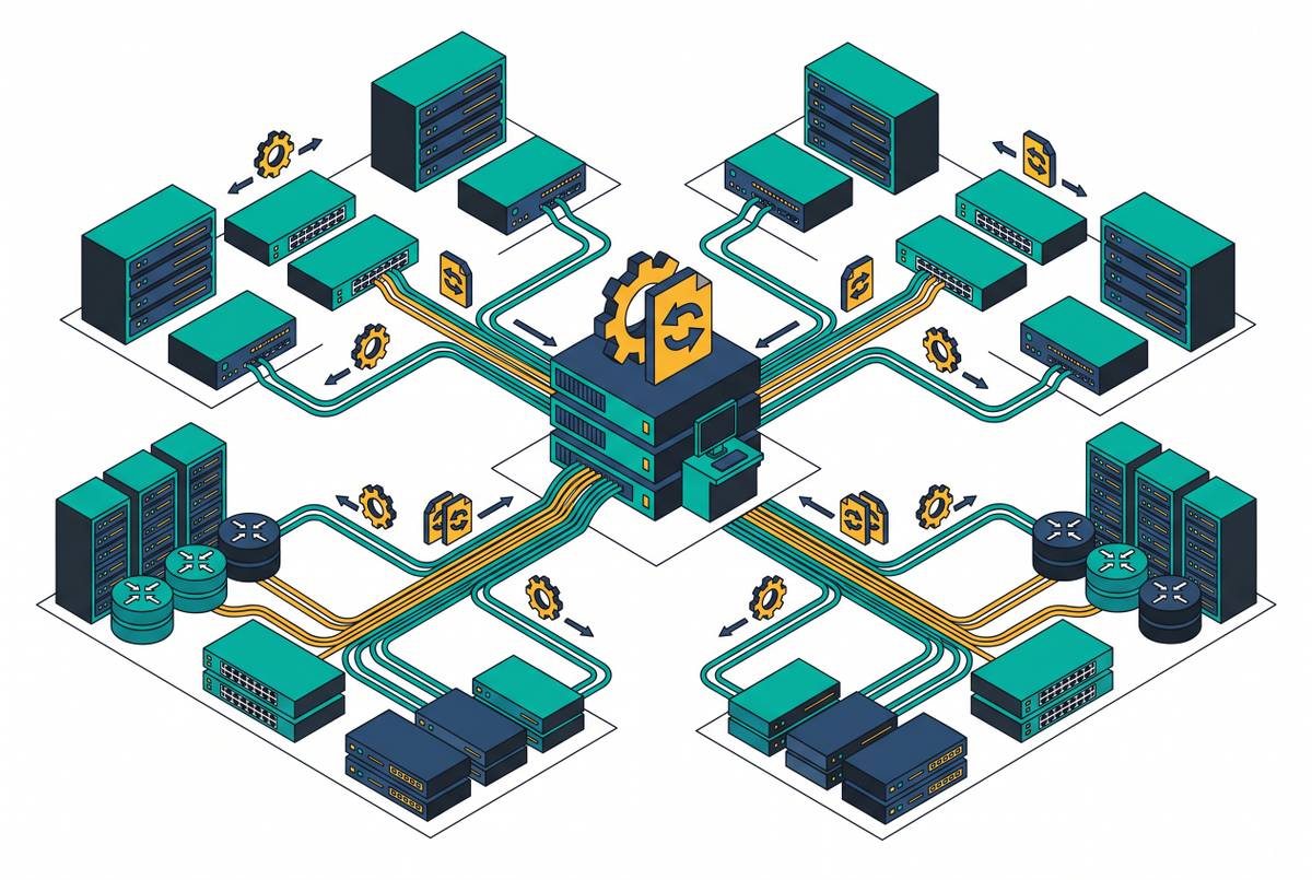 Cover illustration for “Software Configuration Management in Service Provider Networks”