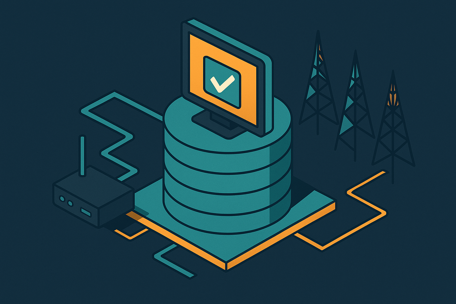Cover illustration for “CMDB Data Integrity in Carrier Network Environments”