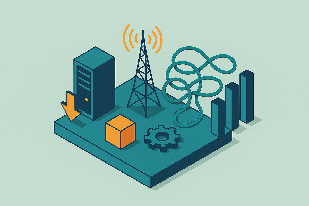Cover illustration for “Operational Complexity as a Competitive Disadvantage in Telecom”