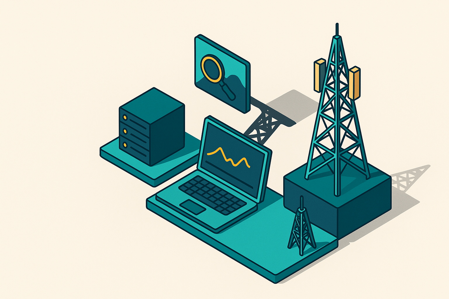 Cover illustration for “Shadow Monitoring Risks in Telecom Operations”