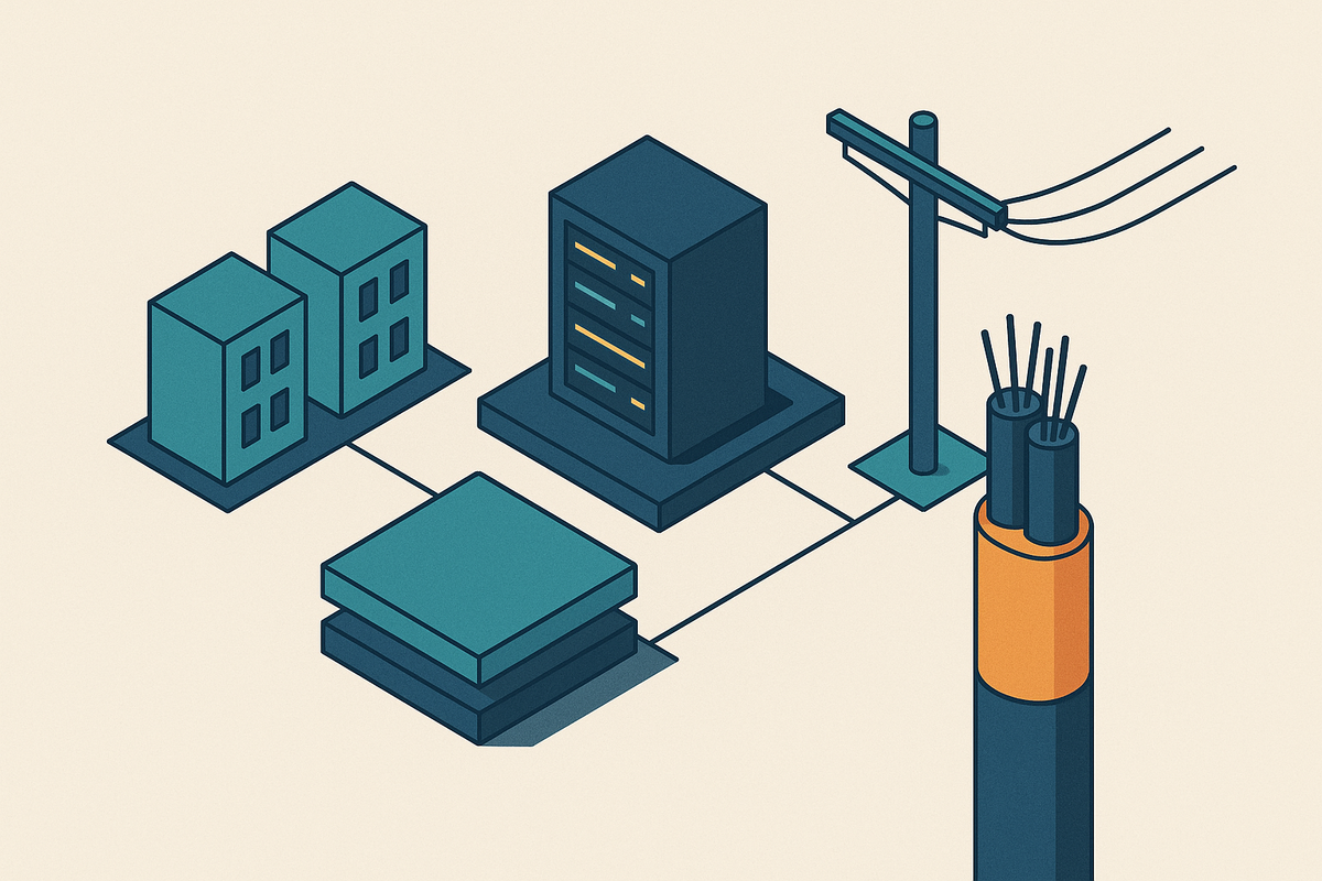 Cover illustration for “Dark Fiber Strategy for CLECs and Fiber Operators”