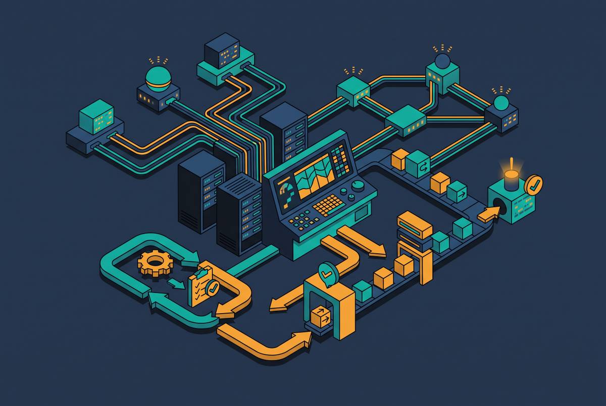 Cover illustration for “Change Management Practices in Telecom OSS Environments”