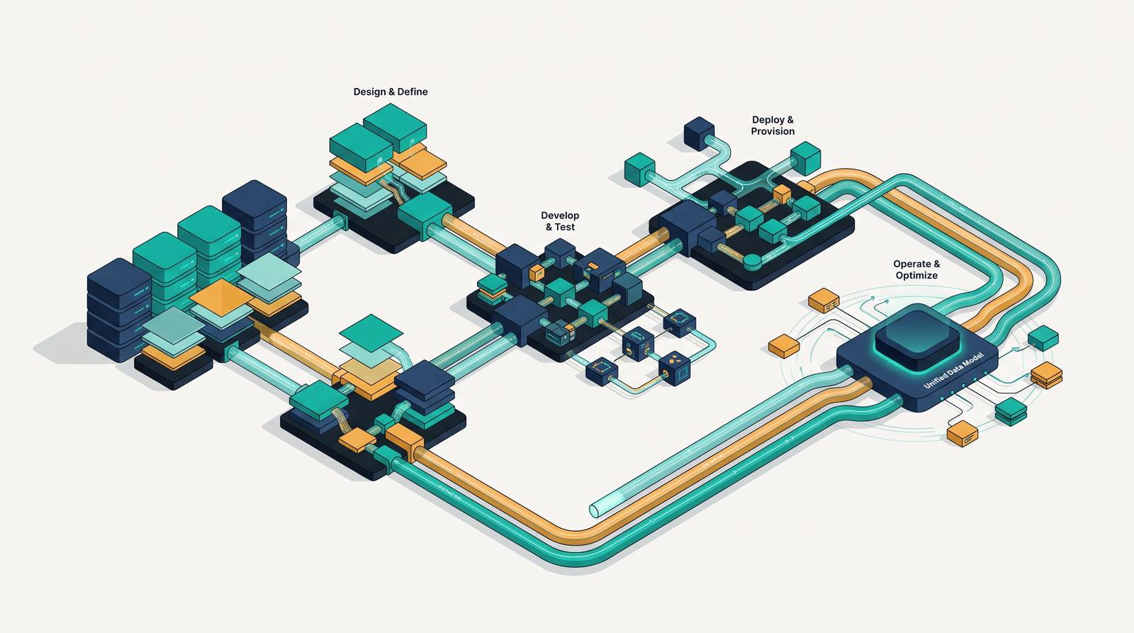 Cover illustration for “Unified Data Models Across the Service Delivery Lifecycle”