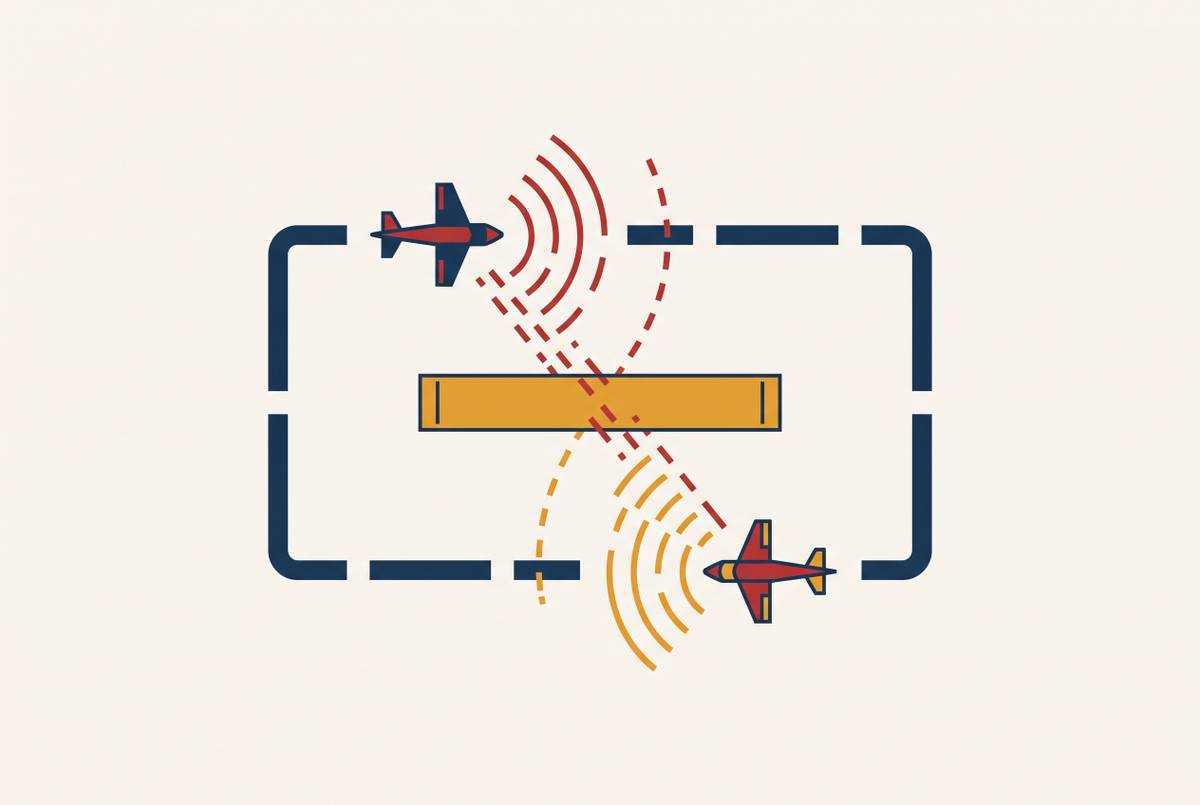 Cover illustration for “CTAF Limitations and Communication Failures in the Pattern”