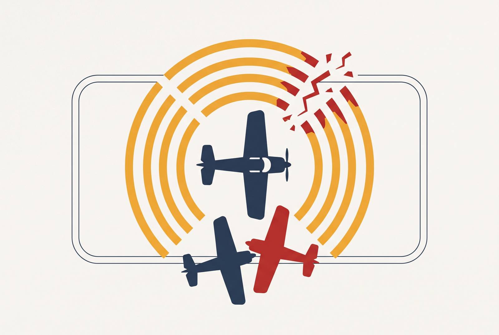 Cover illustration for “CTAF Radio Failure Risks in High-Traffic Pattern Work”