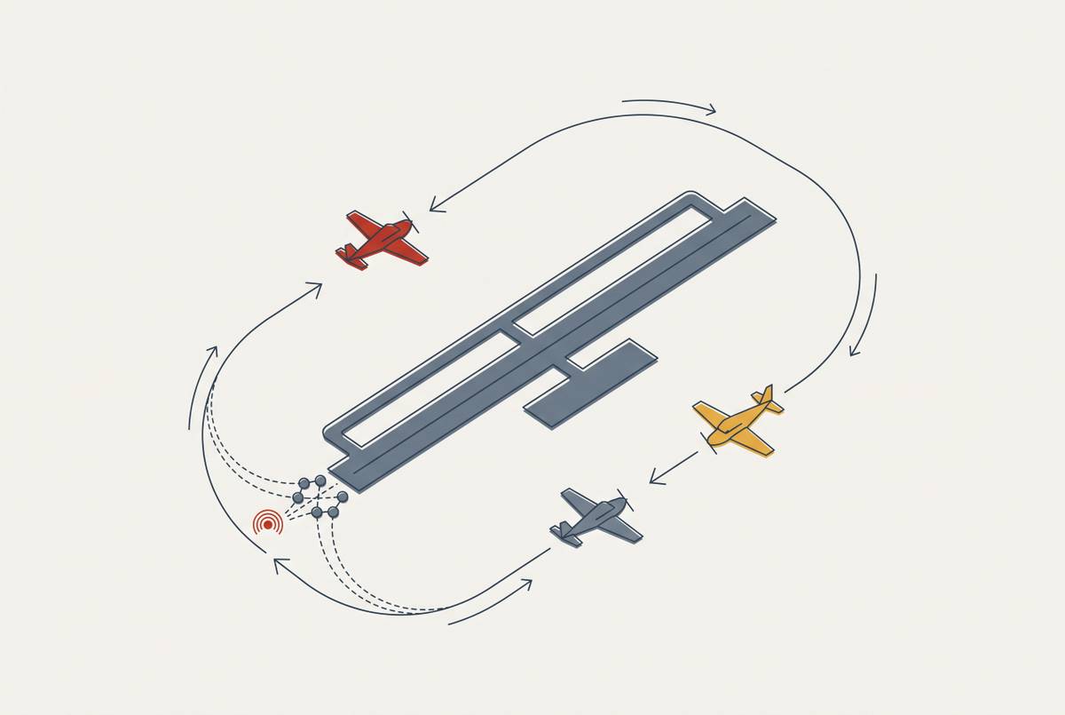 Cover illustration for “NTSB Accident Patterns at Non-Towered GA Airports”