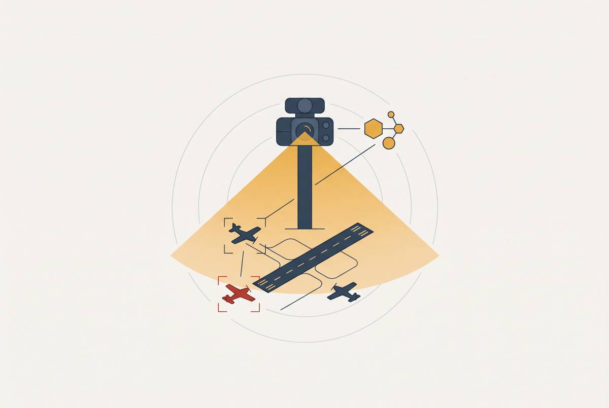 Cover illustration for “AI-Assisted Traffic Detection in Digital ATC Tower Systems”