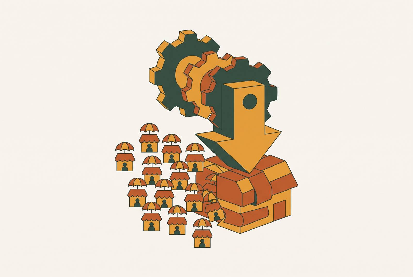 Cover illustration for “Independent Insurance Agency Consolidation and Automation Pressure”