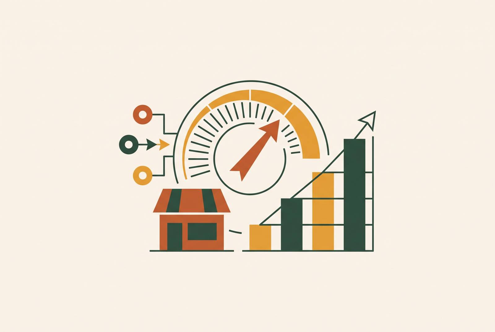 Cover illustration for “ROI Measurement Frameworks for Operational AI in Small Businesses”