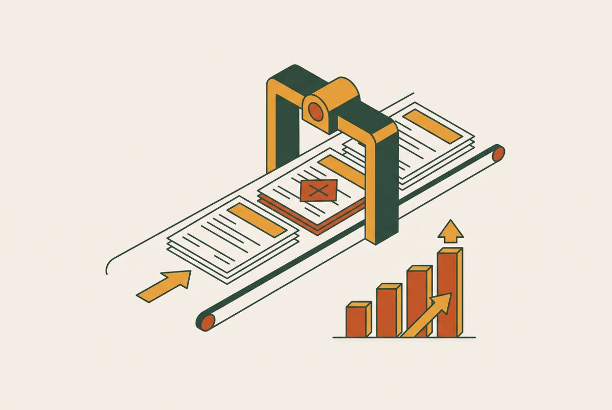 Cover illustration for “Error Cost Benchmarks in SMB Insurance Policy Processing”