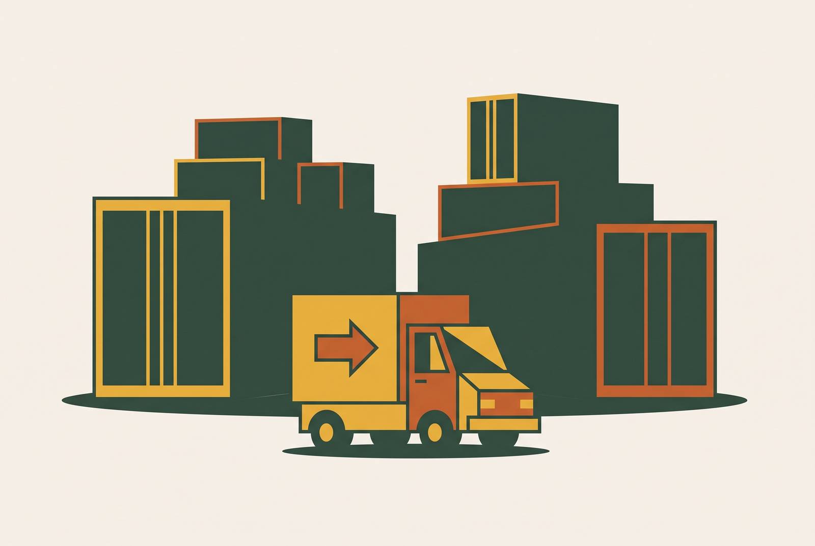 Cover illustration for “Small Freight Broker Survival in a Market Favoring Scale”