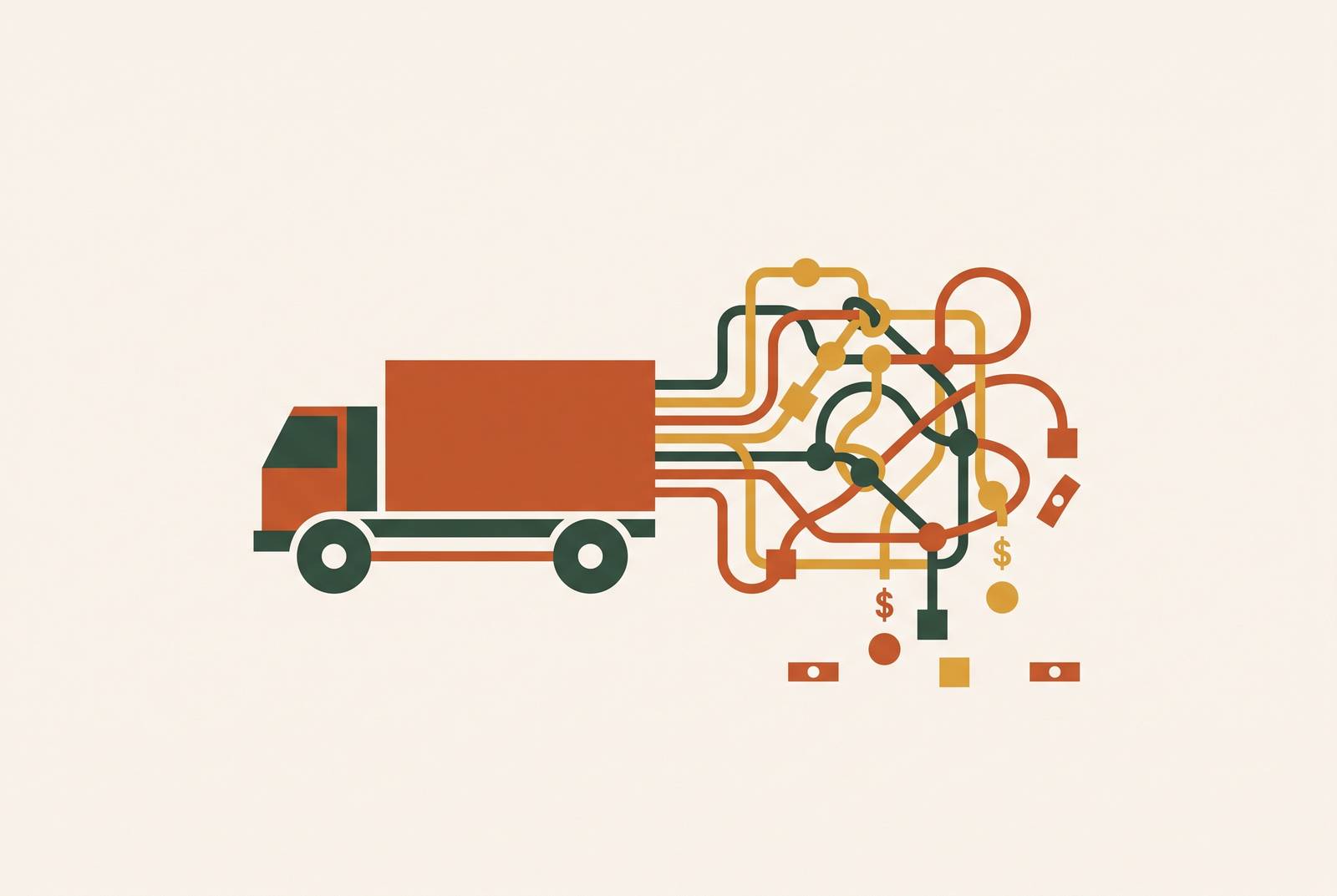 Cover illustration for “Process Inefficiency Costs in Small Freight Brokerage Operations”