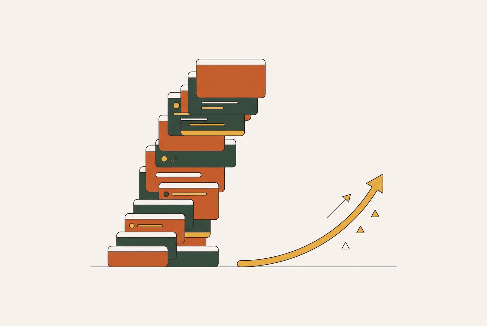 Cover illustration for “Software Stack Cost Growth in SMBs Relative to Productivity Gains”