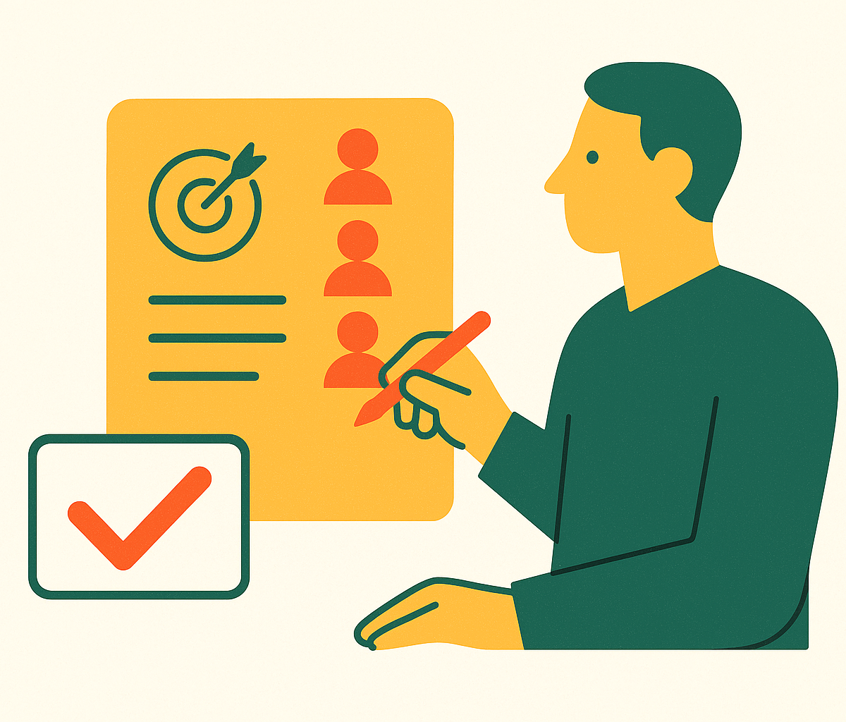 Cover illustration for “Jobs-to-Be-Done Research for a Five-Person Firm”