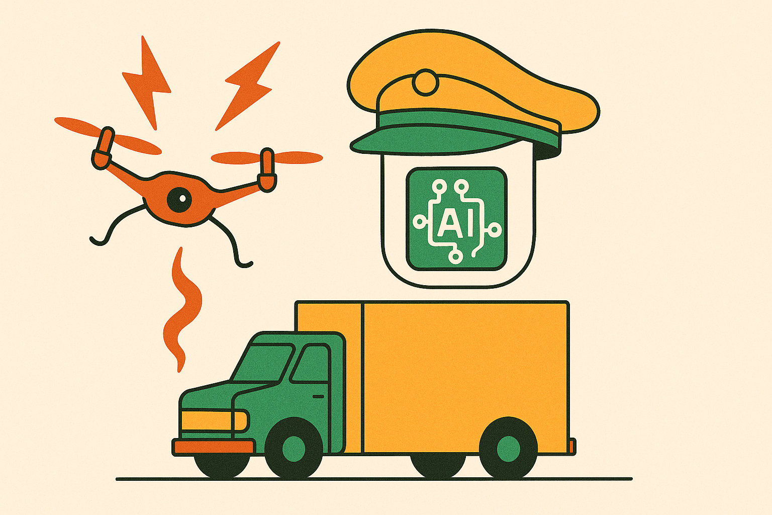 Cover illustration for “AI Pilot Failure Modes in Small Freight Brokerages”