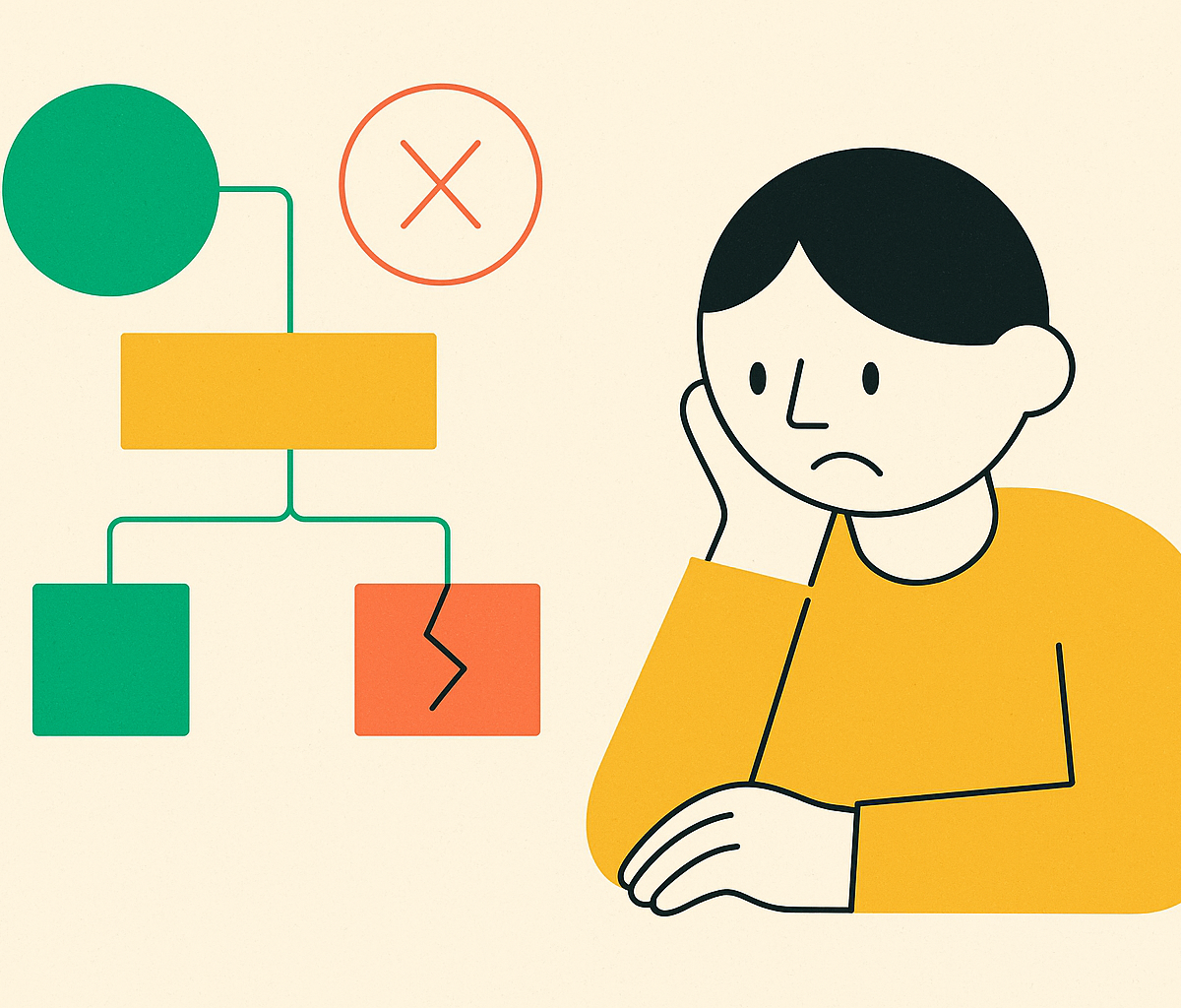 Cover illustration for “When Business Process Automation Fails in Small Businesses”