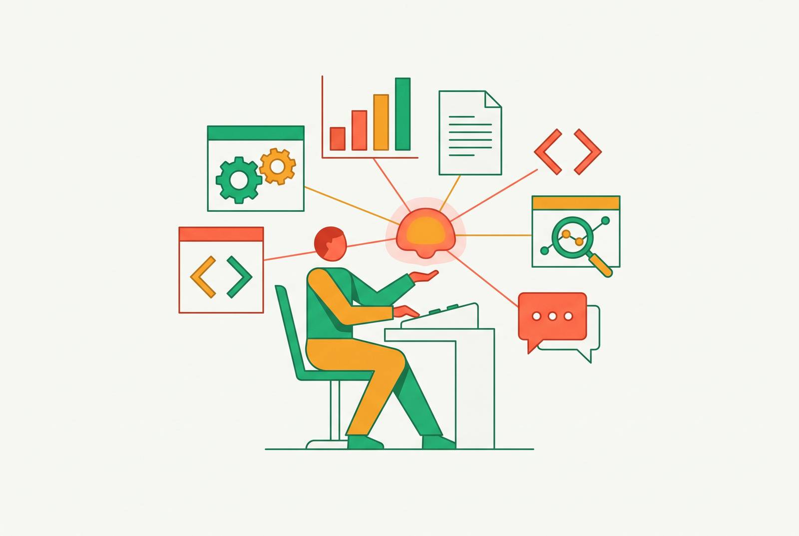 Cover illustration for “How SMBs Are Using AI to Do the Work of a Specialist Without the Headcount”