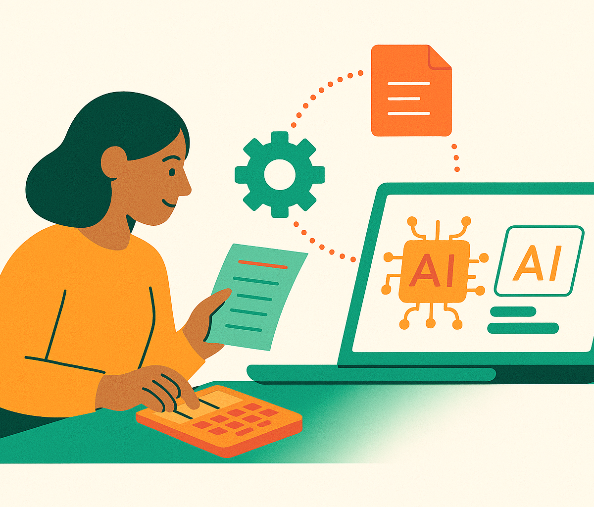 Cover illustration for “AI Workflow Automation in Small Accounting Firms”