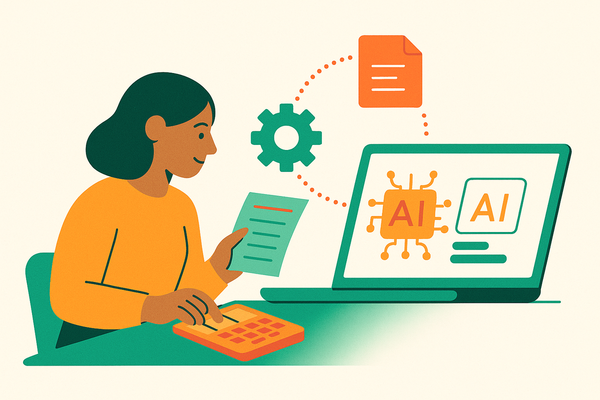 Cover illustration for “AI Workflow Automation in Small Accounting Firms”