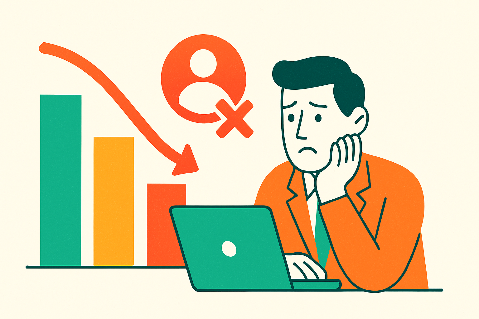 Cover illustration for “Customer Churn Signals in Small B2B Service Firms”