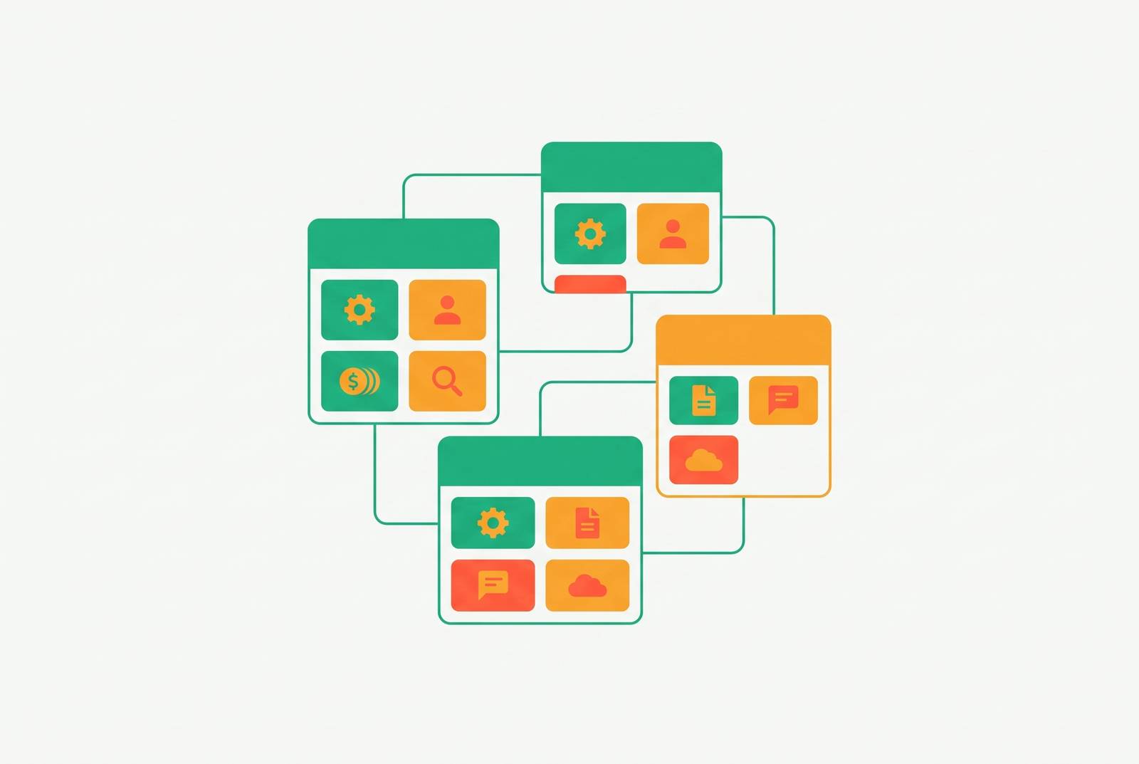 Cover illustration for “Business Capability Map for a Small Service Firm”