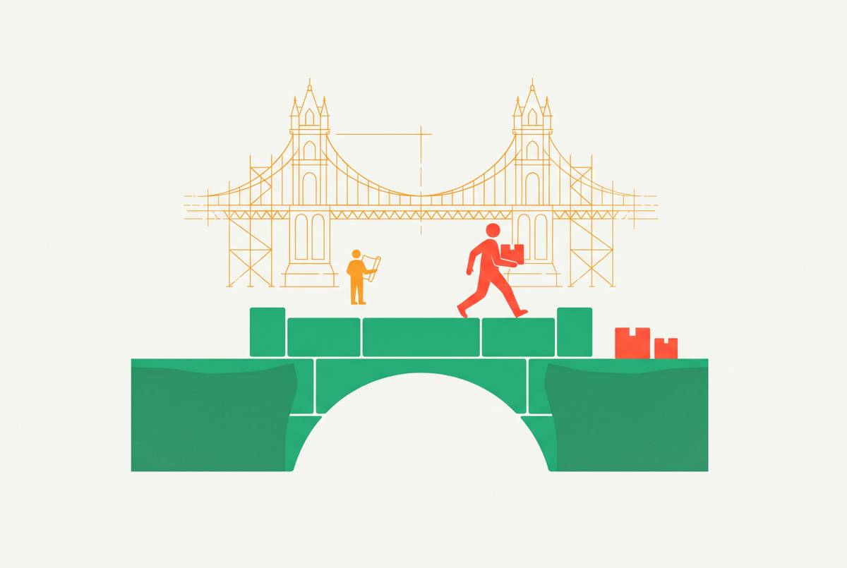 Cover illustration for “When Good Enough Architecture Beats Waiting for the Right One”