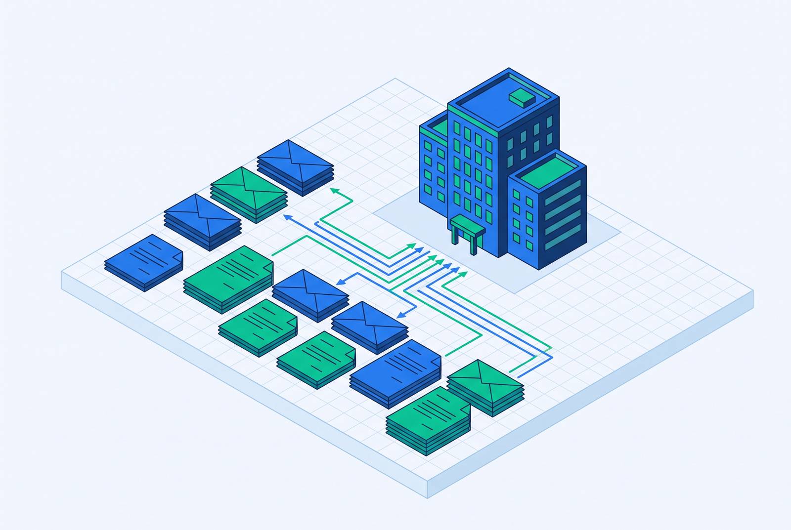 Cover illustration for “Collections Email Templates for Fortune 500 AP Departments”