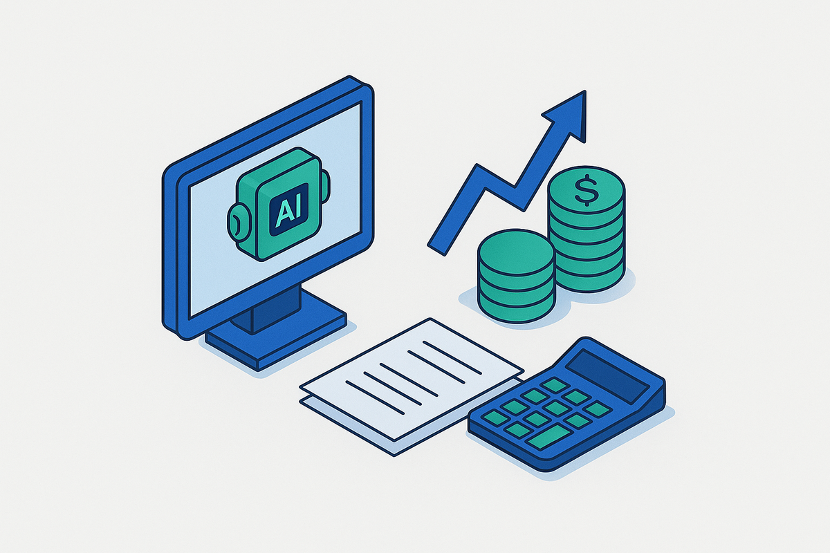 Cover illustration for “How AI Is Changing Finance Department Operations”