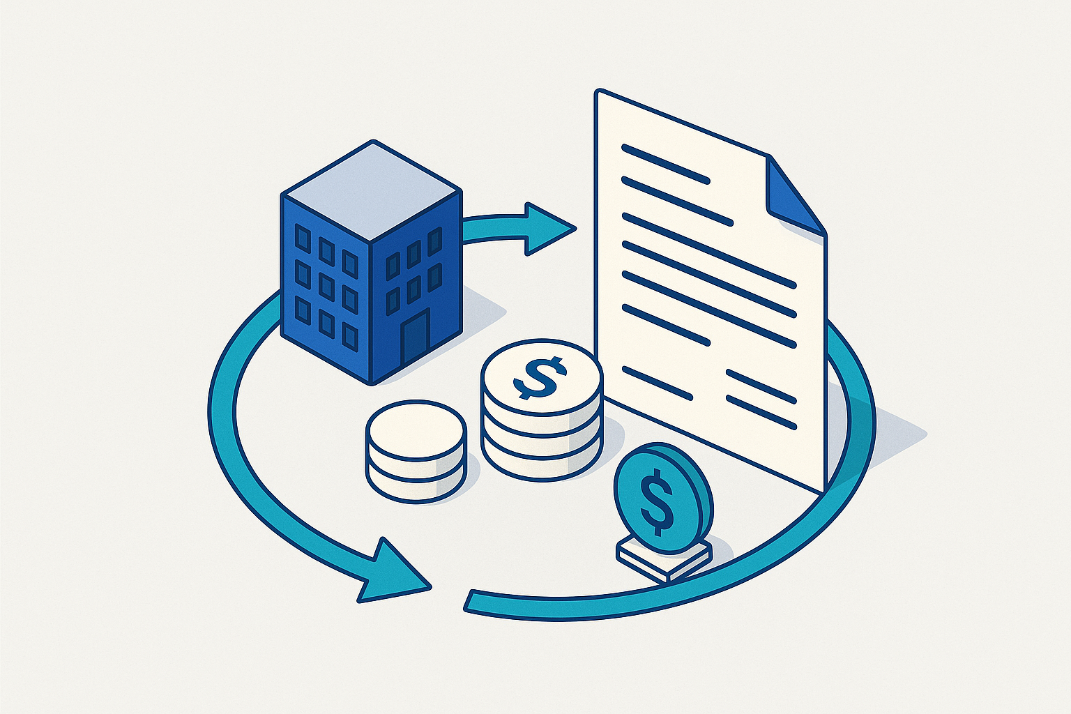 Cover illustration for “Full Cycle Accounts Receivable in B2B Services”