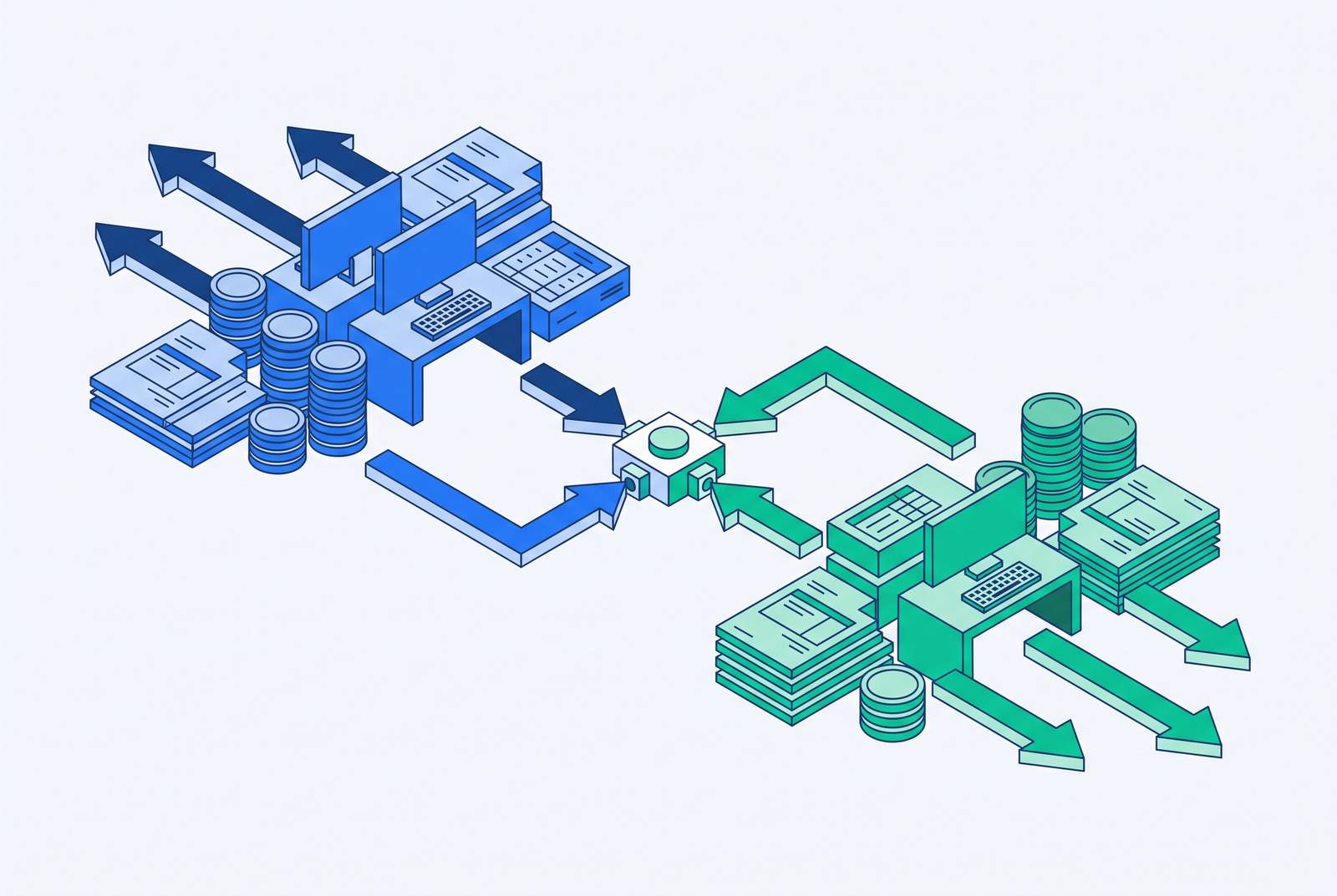 Cover illustration for “Accounts Payable vs Receivable Responsibilities in a Lean Finance Team”