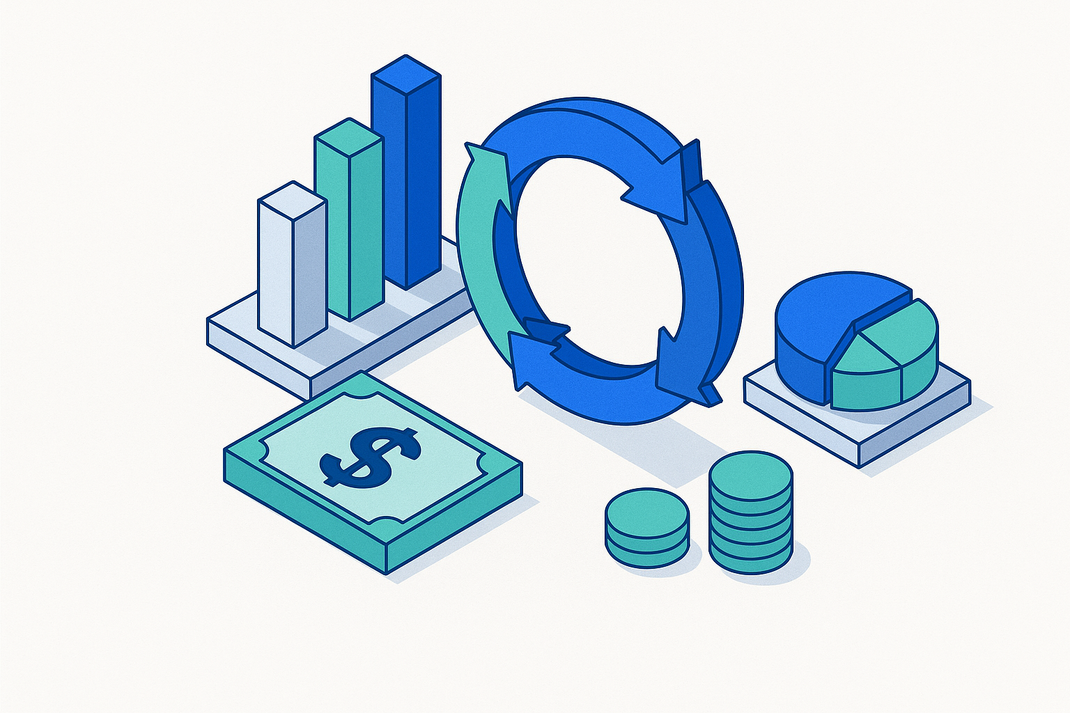 Cover illustration for “Cash Conversion Cycle Benchmarks by Industry”
