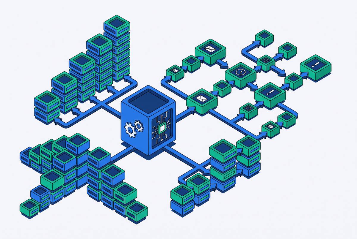 Cover illustration for “AR Automation Software and Dunning Workflow Capacity Scaling”