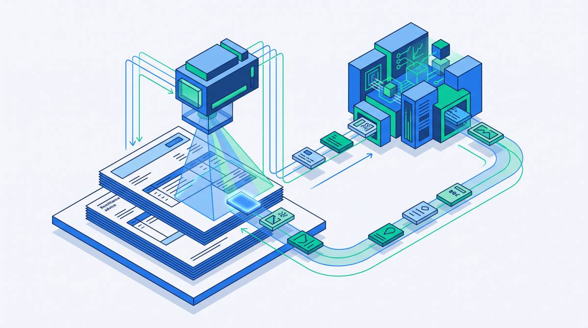 Cover illustration for “AI Document Analysis for Invoice and Remittance Processing”