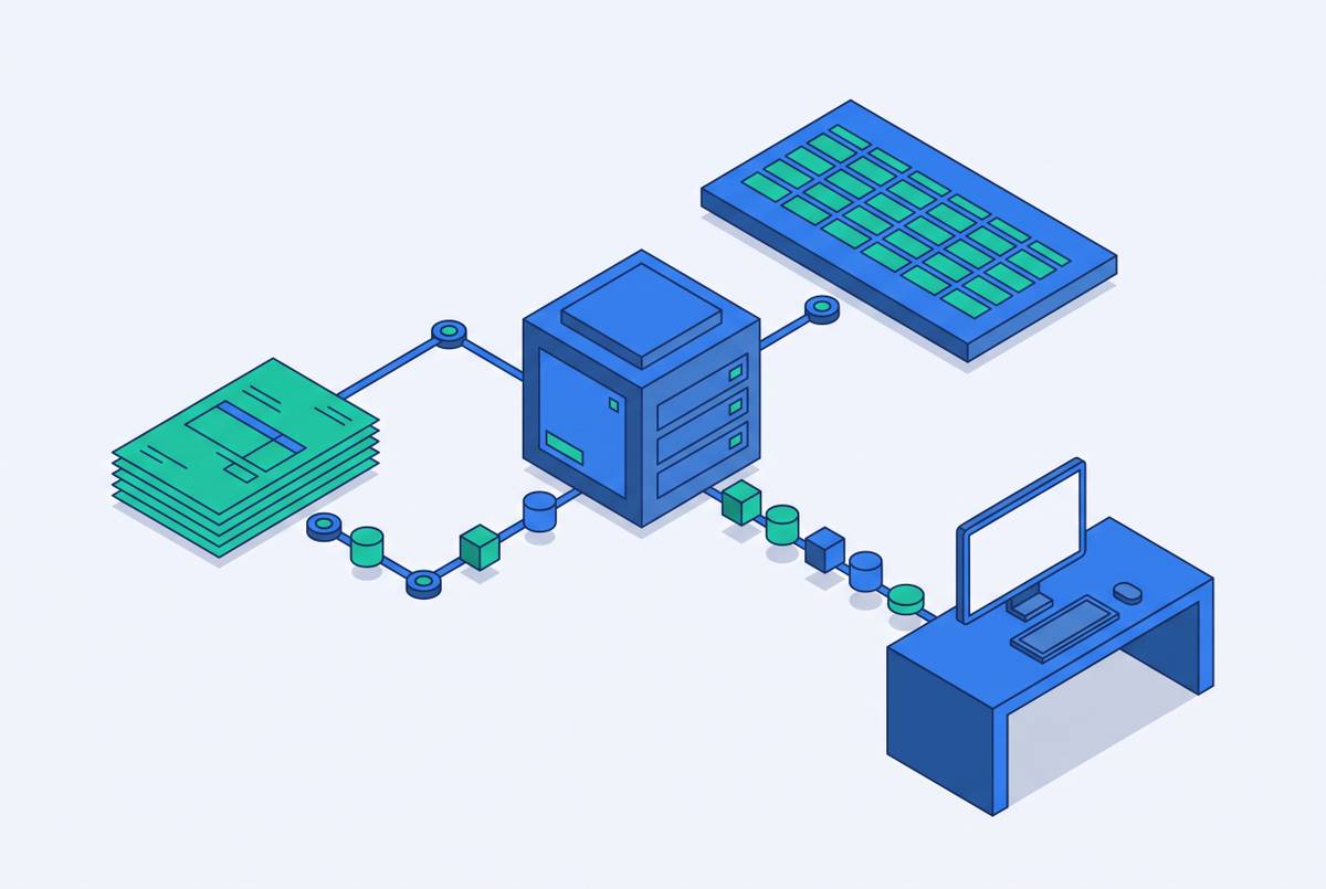 Cover illustration for “ERP-Integrated AR Processing for Mid-Market Finance Teams”