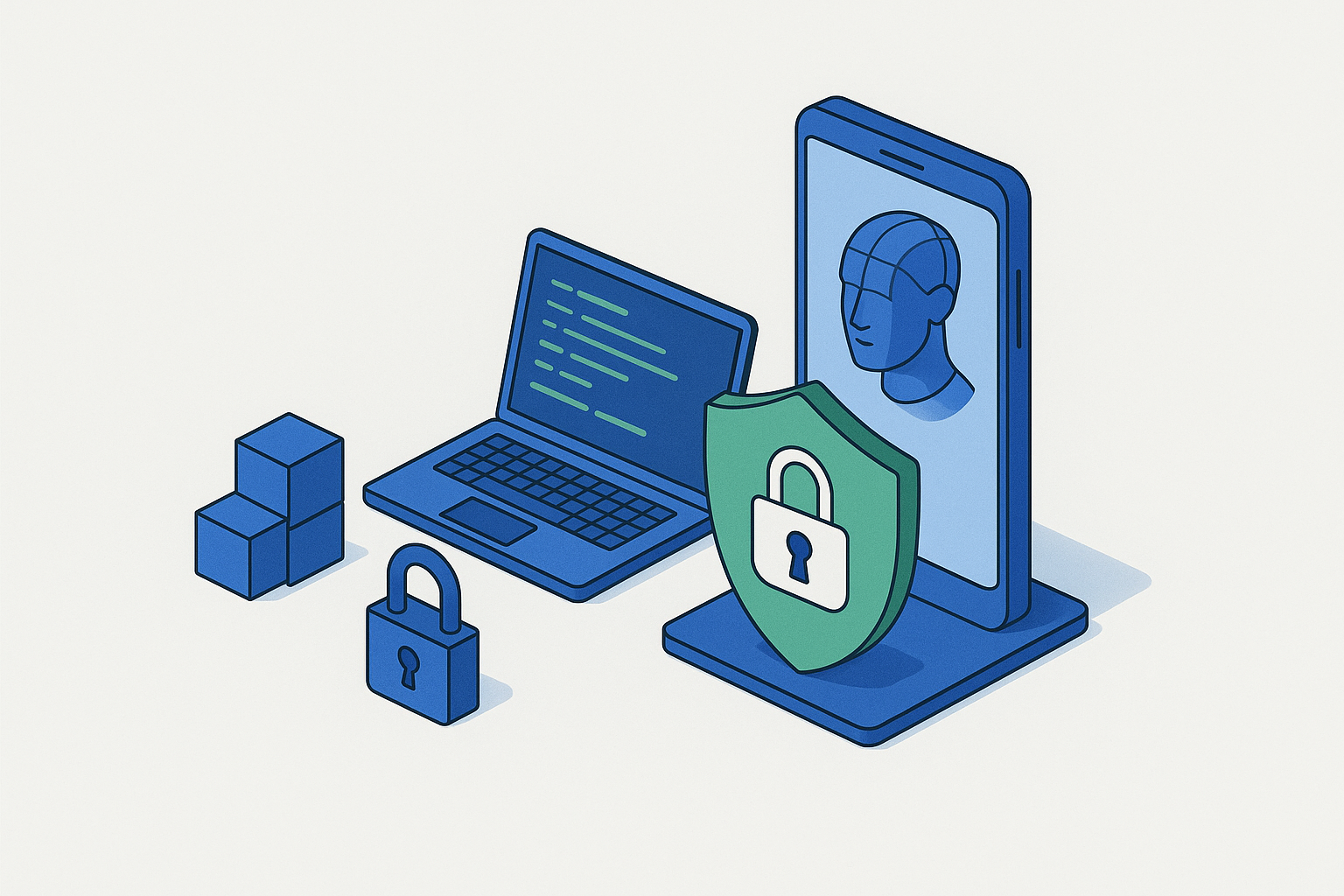 Cover illustration for “Data Privacy and Security in AI-Powered AR”