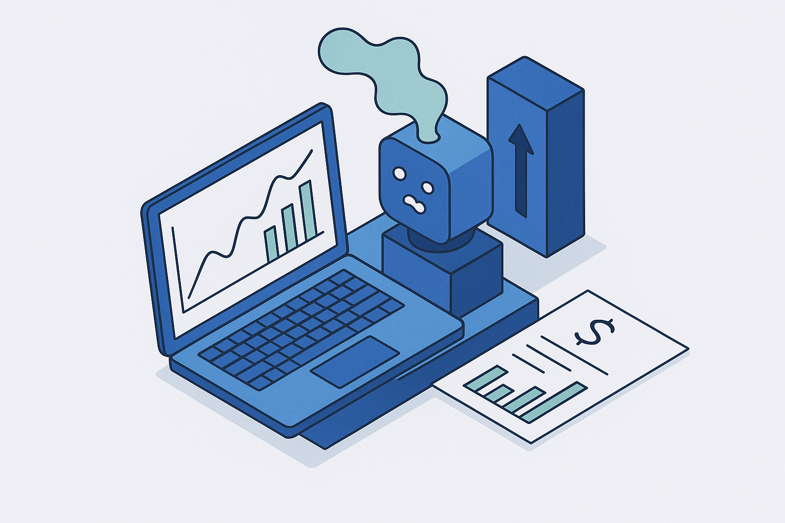 Cover illustration for “AI Hallucination Risks in Financial Workflows”