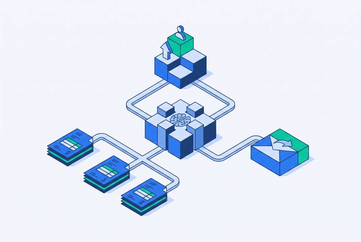 Cover illustration for “AI-powered AR assistants that automate follow-up and escalation workflows”