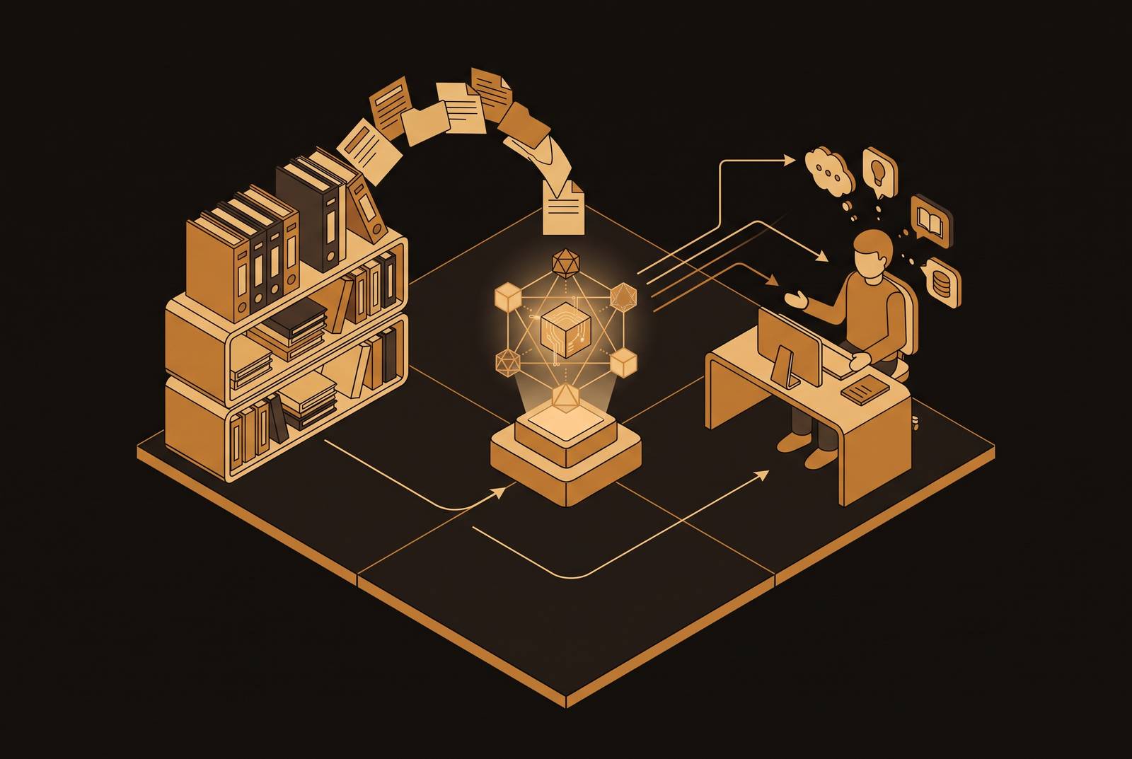 Cover illustration for “Onboarding New Hires With AI Agents Trained on Internal Playbooks”