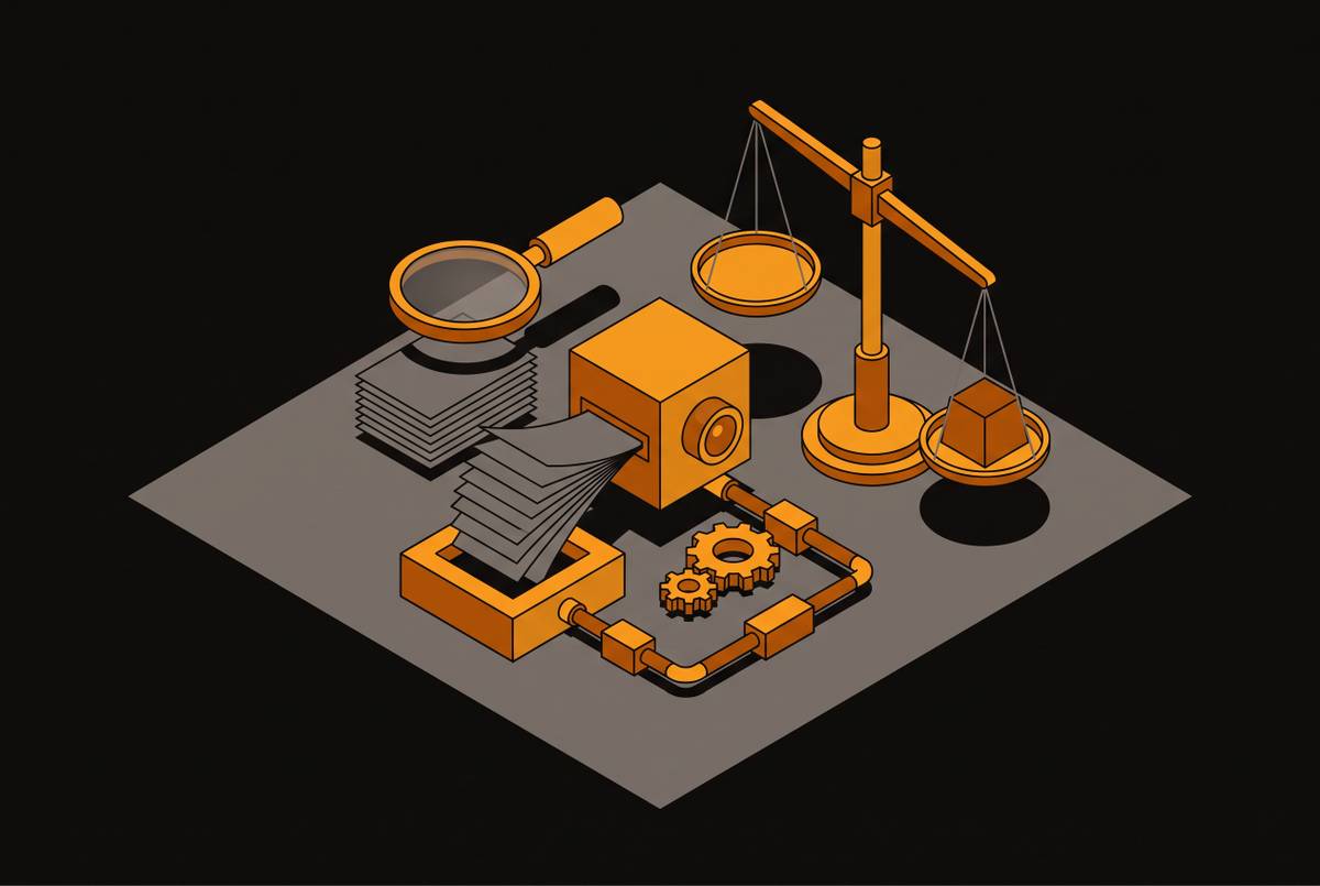 Cover illustration for “Investigator Bias Risks When AI Agents Draft Factual Findings”