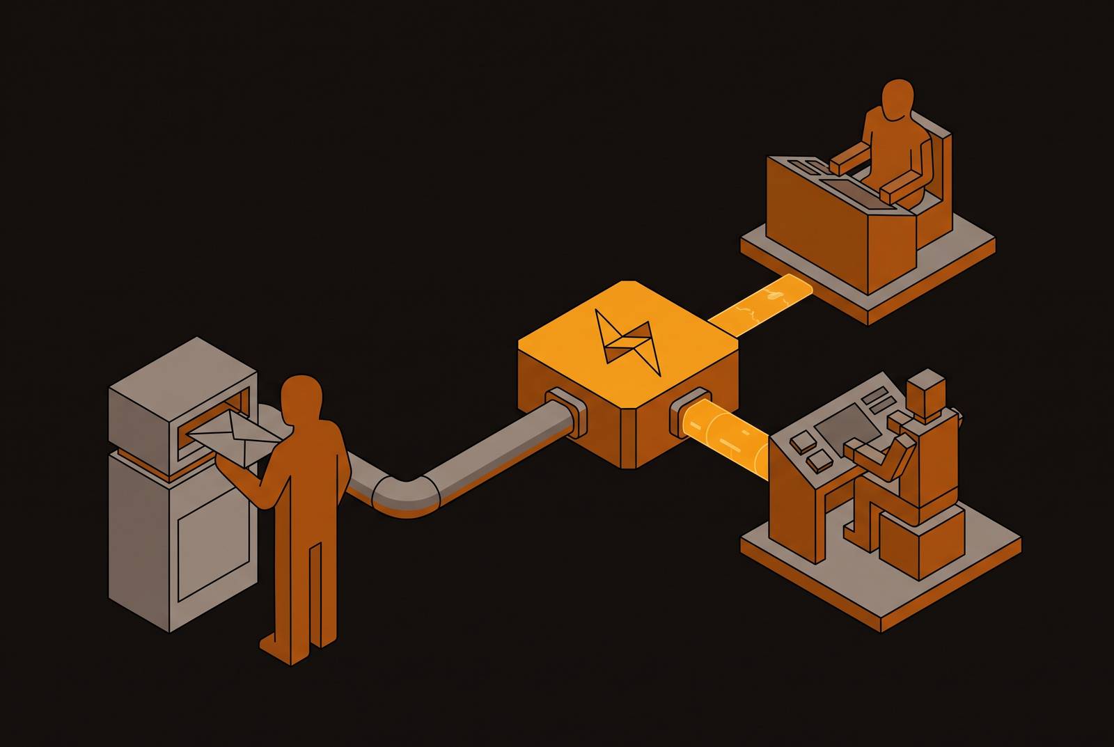 Cover illustration for “Anonymous Reporting Channels and AI Agent Handoff Protocols”