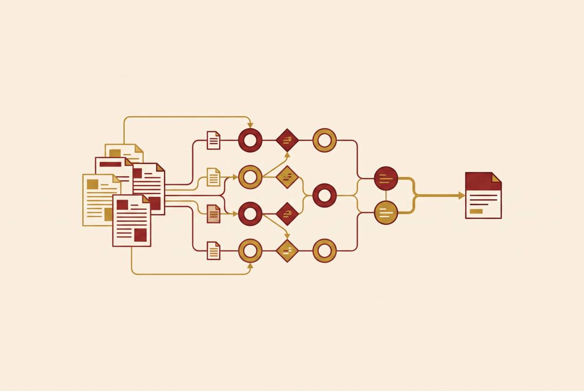 Cover illustration for “AI Agents for Legal Case Briefing in Litigation Workflows”
