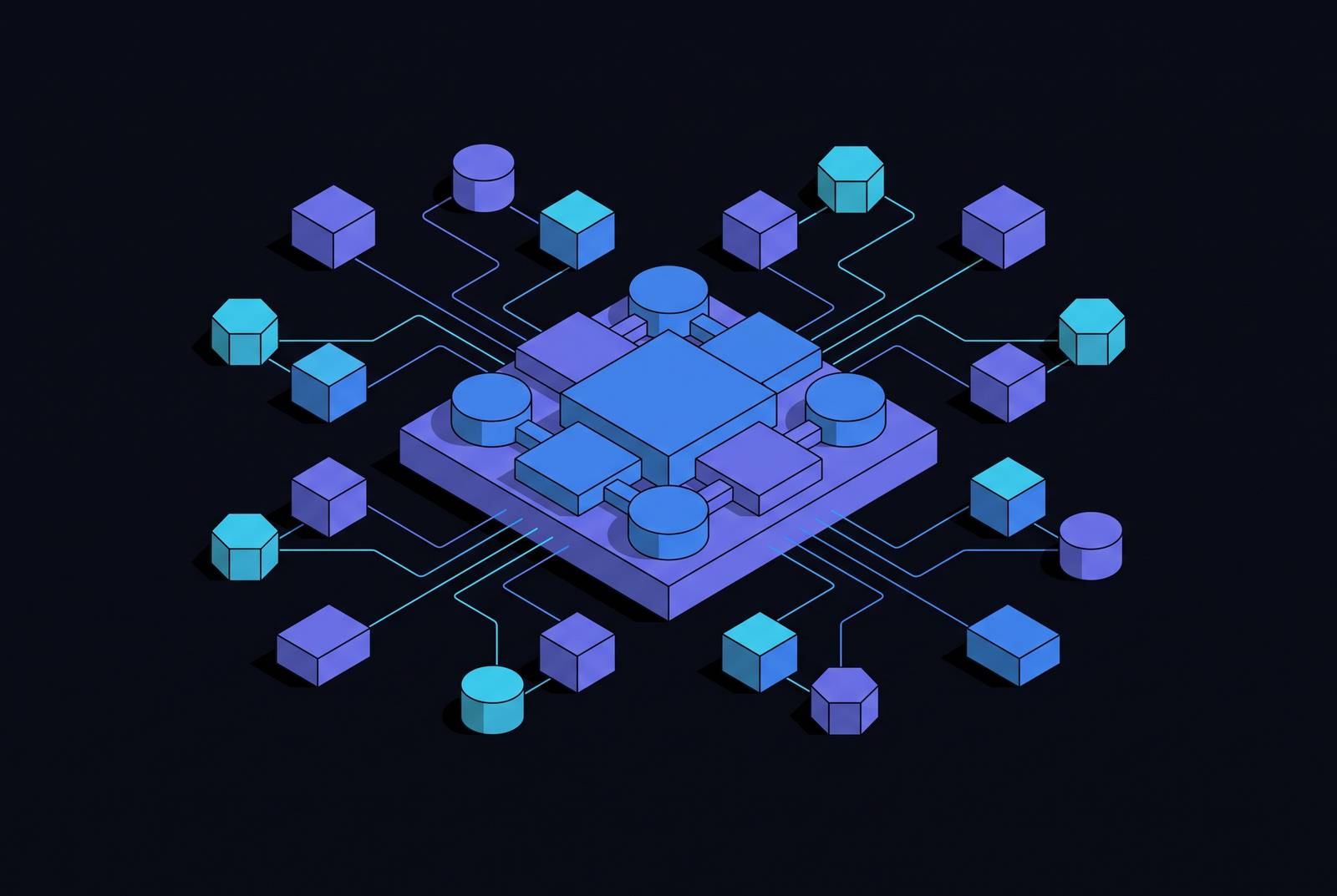 Cover illustration for “enterprise AI control planes for multi-agent workflows”