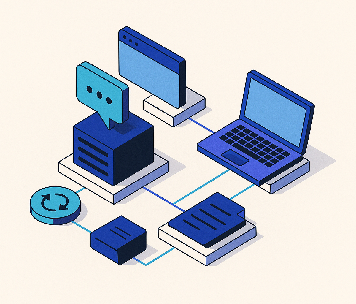 Cover illustration for “Inter-Agent Communication Protocols and Standards”